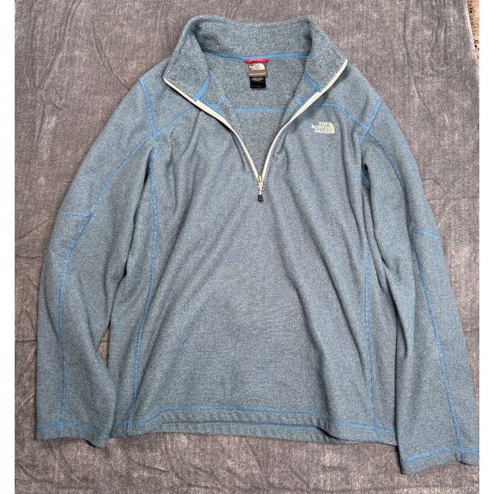 The North Face 1/4 Zip Fleece Pullover Mens XL Blue Keystone Colorado